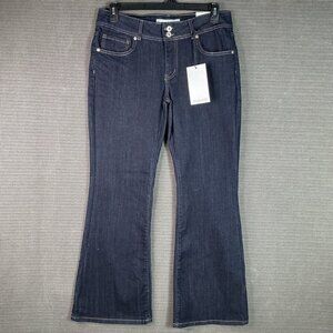 Telepatía Womens Size 15/32 Mid Rise Bootcut Denim JeansDark Wash